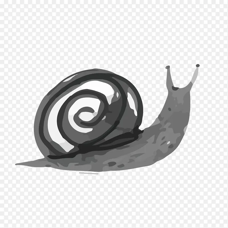 水墨蜗牛