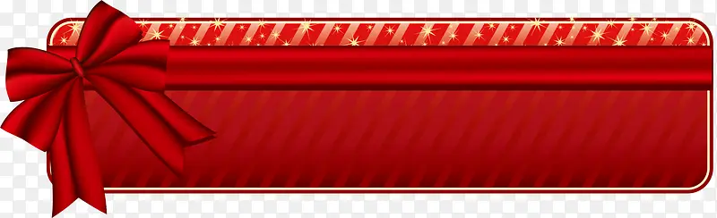 红色蝴蝶结标签