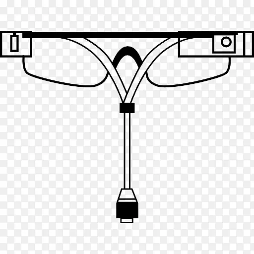 谷歌眼镜从观后图标
