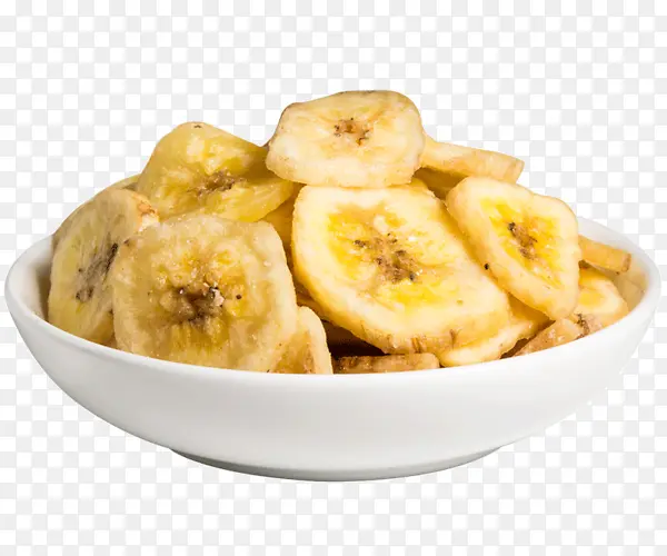 一碗香蕉干香蕉片素材