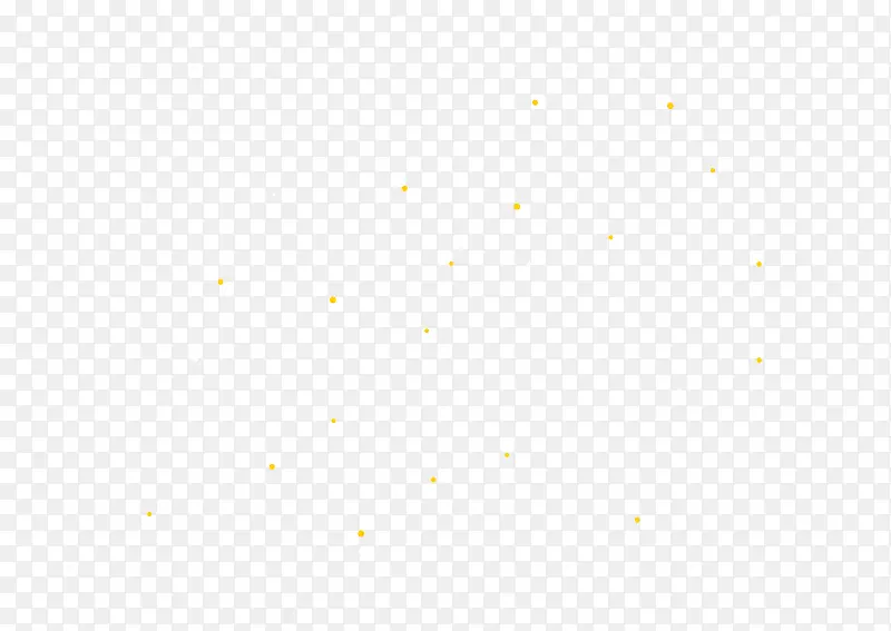 黄色粒子点不规则漂浮