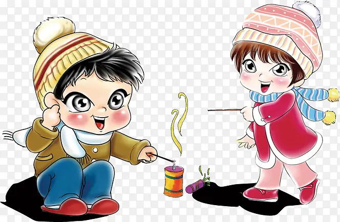 卡通小孩儿