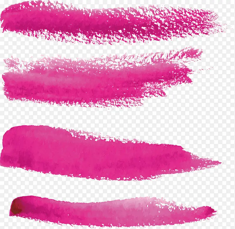 粉色水墨画