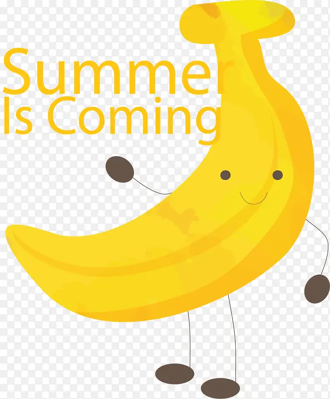 夏天来了卡通香蕉