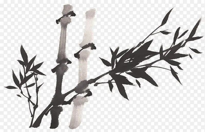 竹叶图标翠竹 卡通手绘竹子