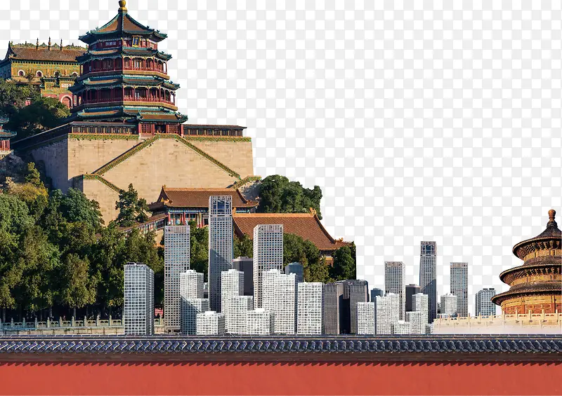北京现代建筑和古建筑