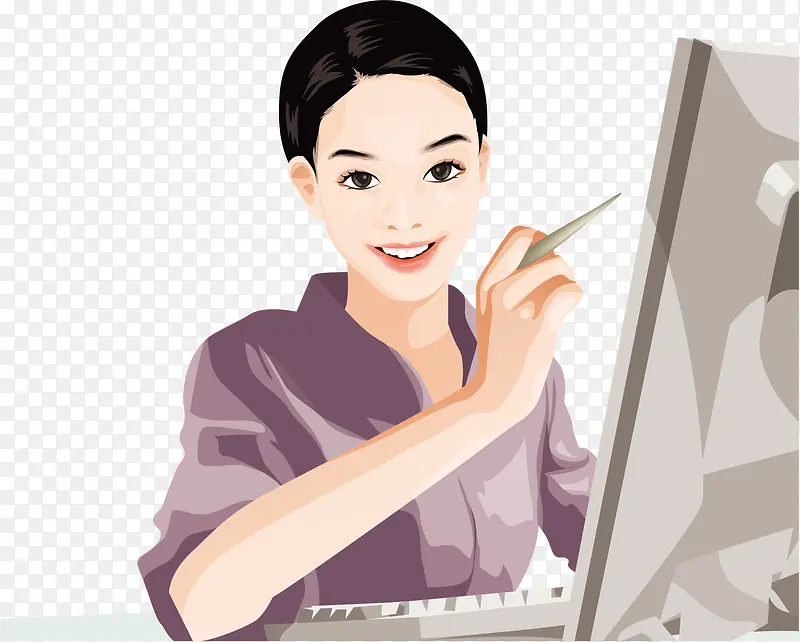 美女png元素