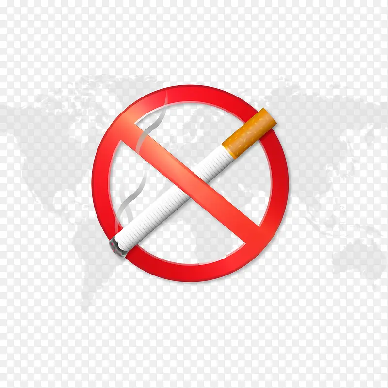 创意世界戒烟日海报矢量图