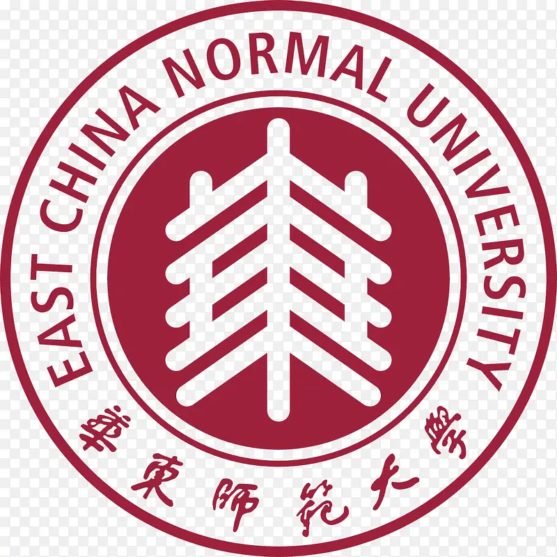 华东师范大学红色logo