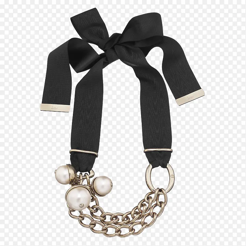Dior蝴蝶珍珠项链