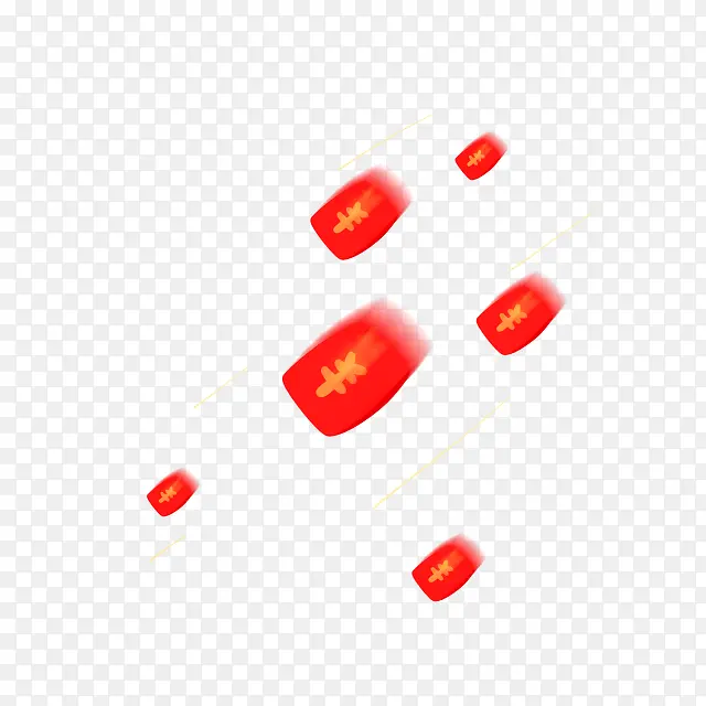 红包光影飞溅漂浮素材