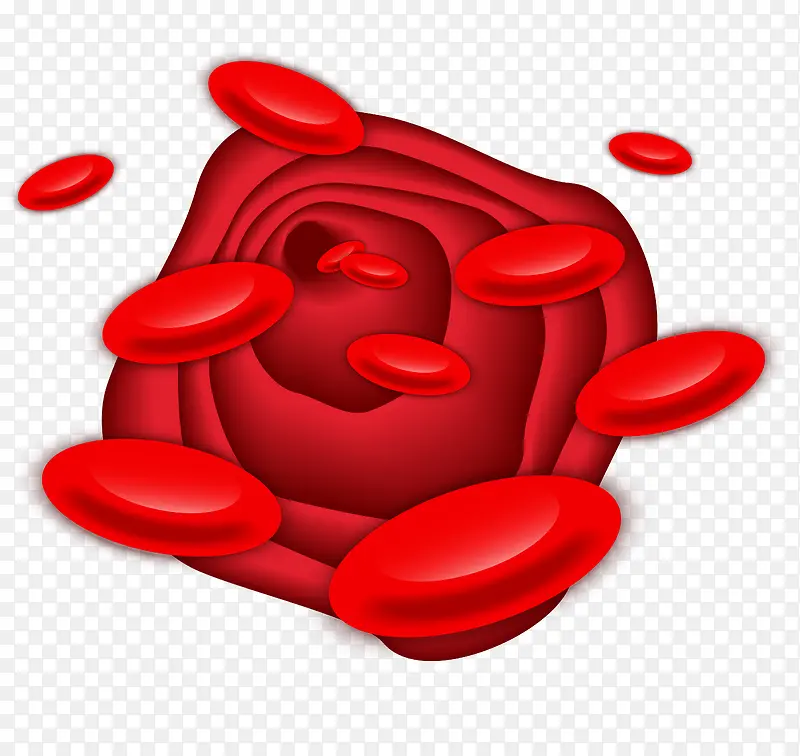 医学细胞血红细胞矢量图