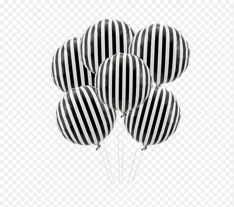 黑白条纹气球