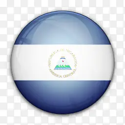 国旗尼加拉瓜对世界标志图标