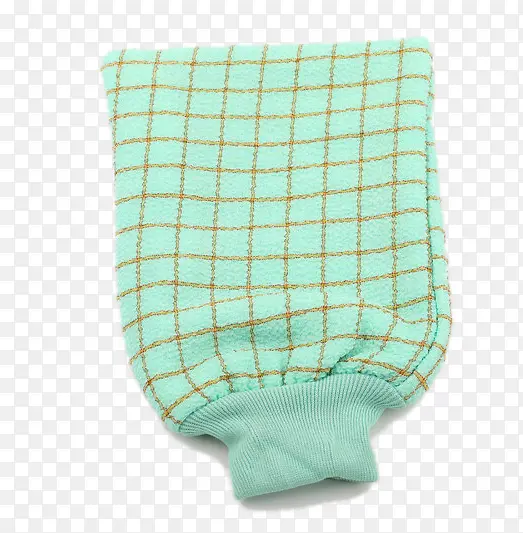 浅绿色格子澡巾