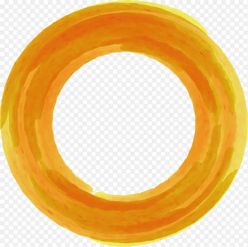 土黄色水彩圆圈