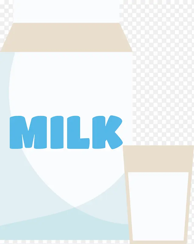 矢量图新鲜的牛奶