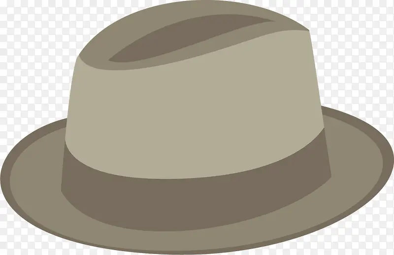 灰色侦探专用矢量礼帽
