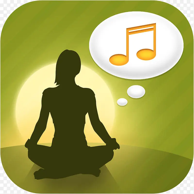 手机瑜伽和冥想音乐软件APP图标