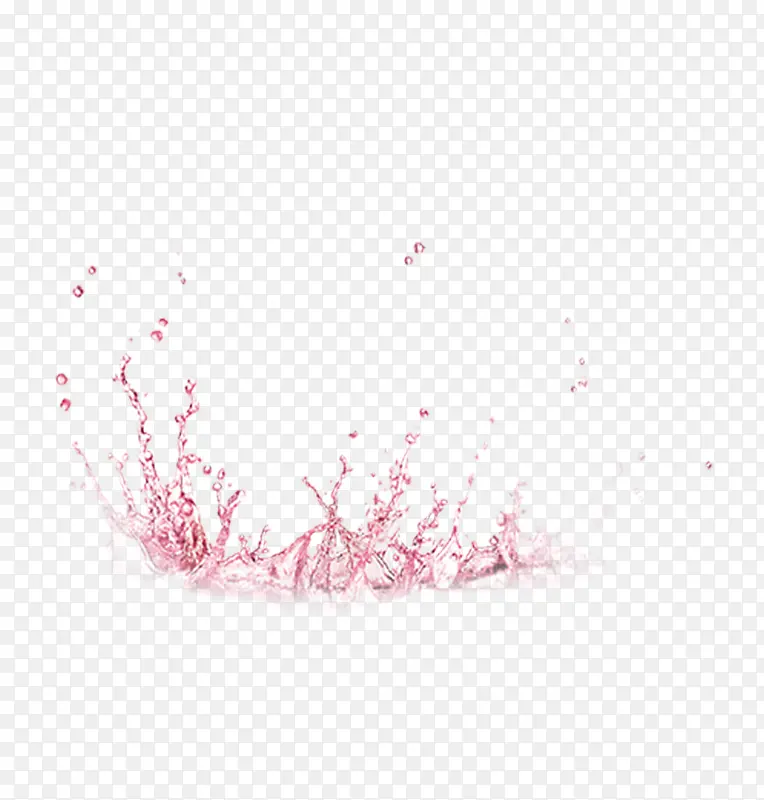 粉红色水花