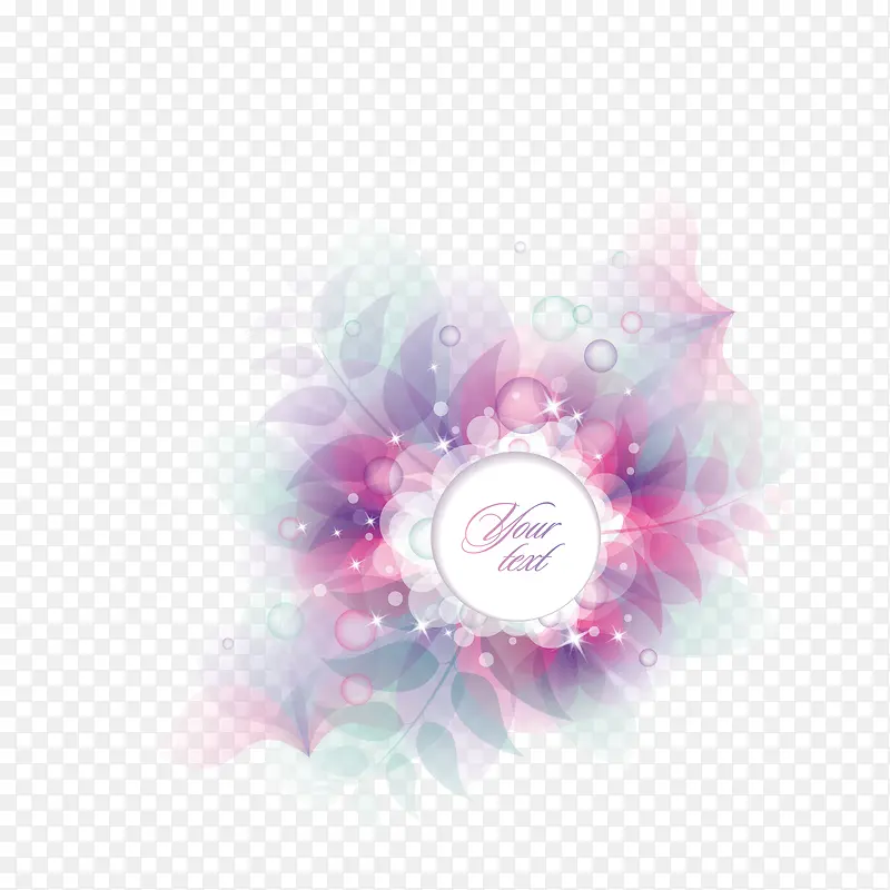 梦幻树叶素材