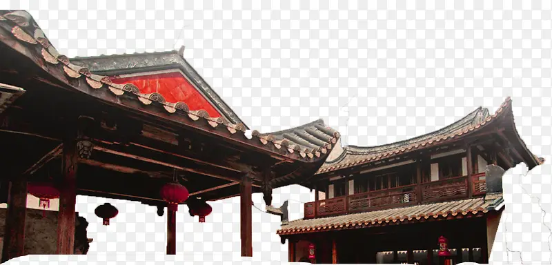 唯美精美中国风复古房子