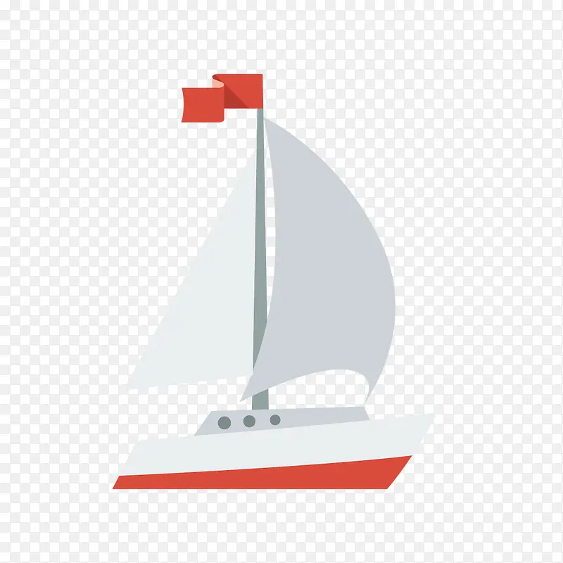白色帆船