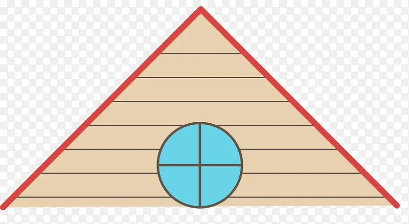 三角形对称矢量木屋顶
