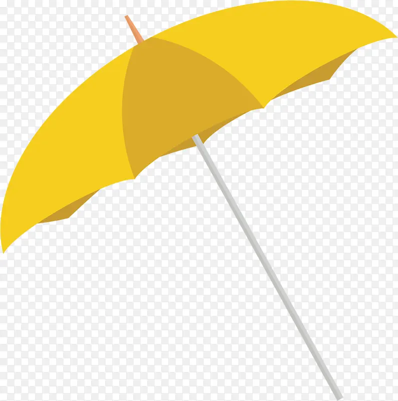 黄色雨伞素材