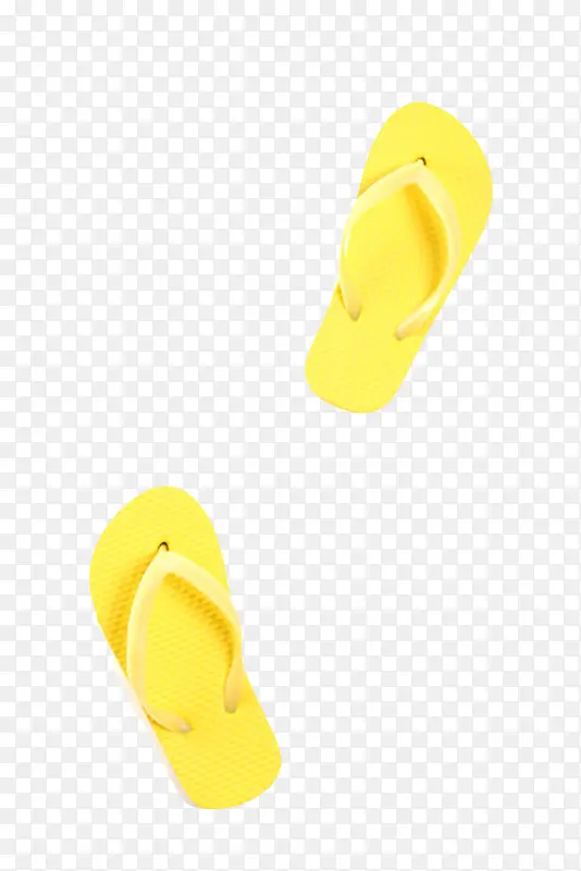 黄色不易吸水的耐磨海边沙滩鞋实