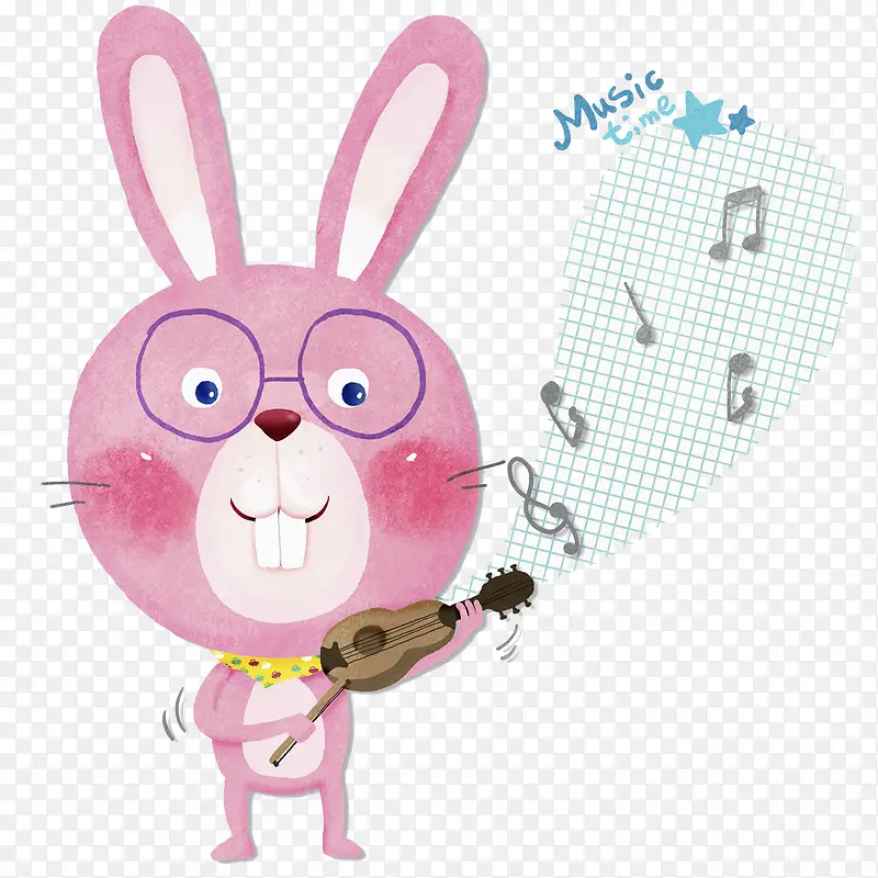 一只拉小提琴的小兔子