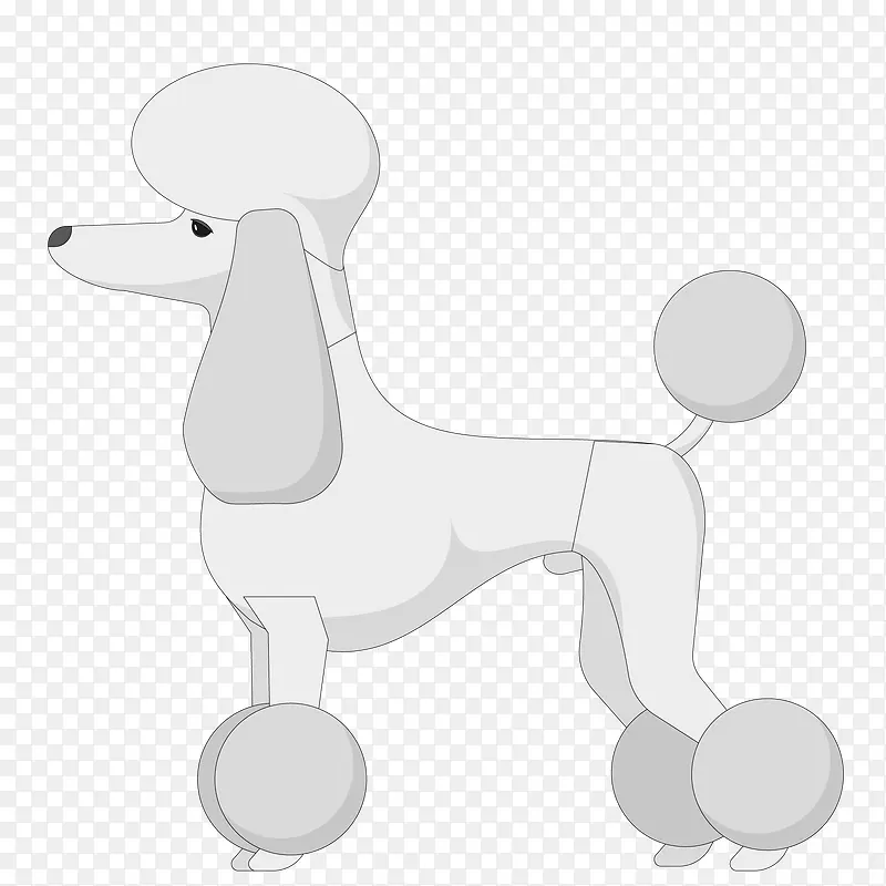 卡通可爱的贵宾犬设计