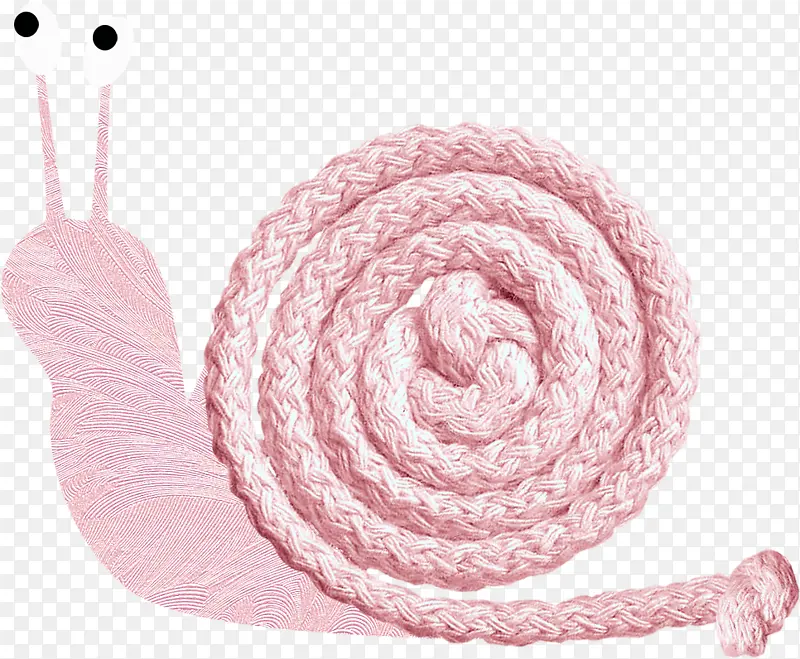 绳子卷的蜗牛壳