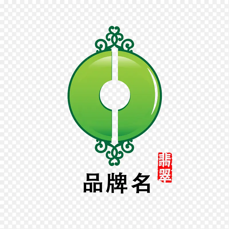 翡翠玉石图案标志