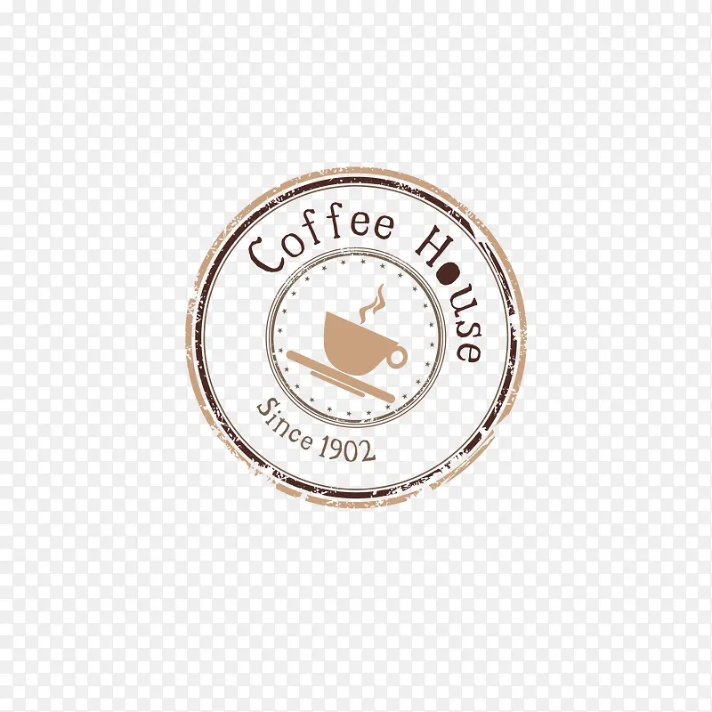 咖啡复古标签