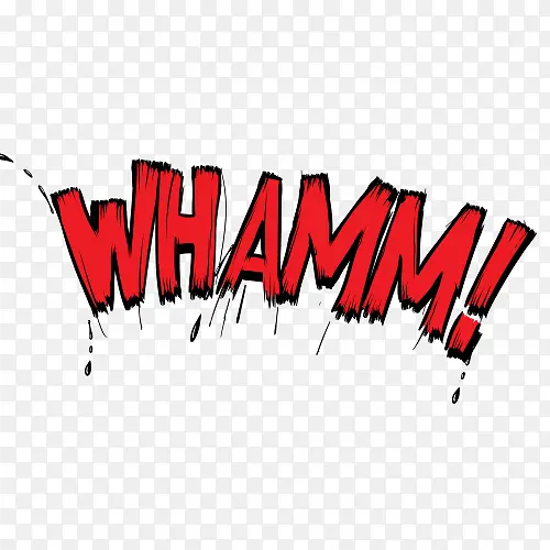 WHAMM红色恐怖字体