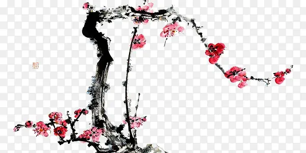 水墨梅花