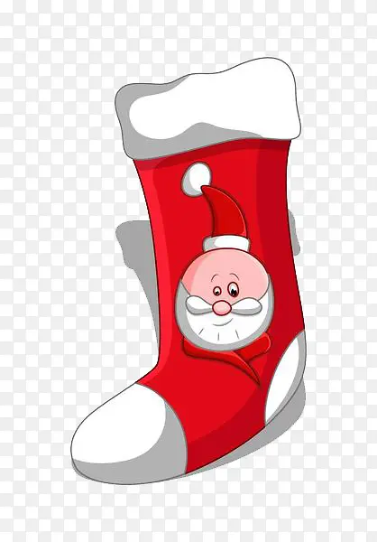 圣诞老人红色长筒袜