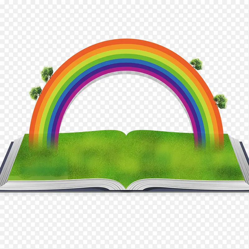 书上有彩虹