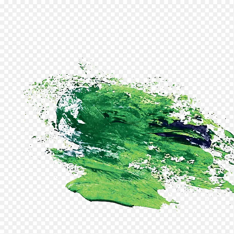 绿色喷绘状图形