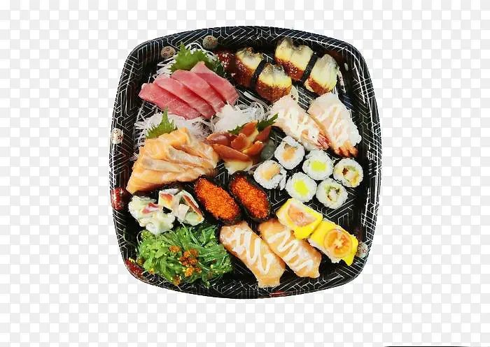 快餐盒的寿司套餐