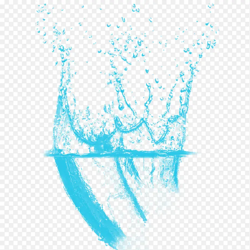 溅起的水花