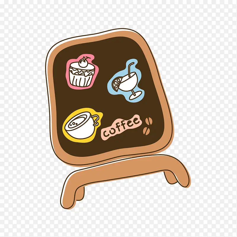 手绘咖啡点餐牌