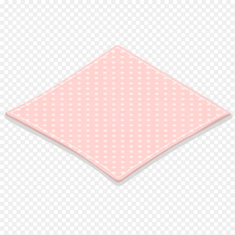 手绘粉色咖啡桌垫素材