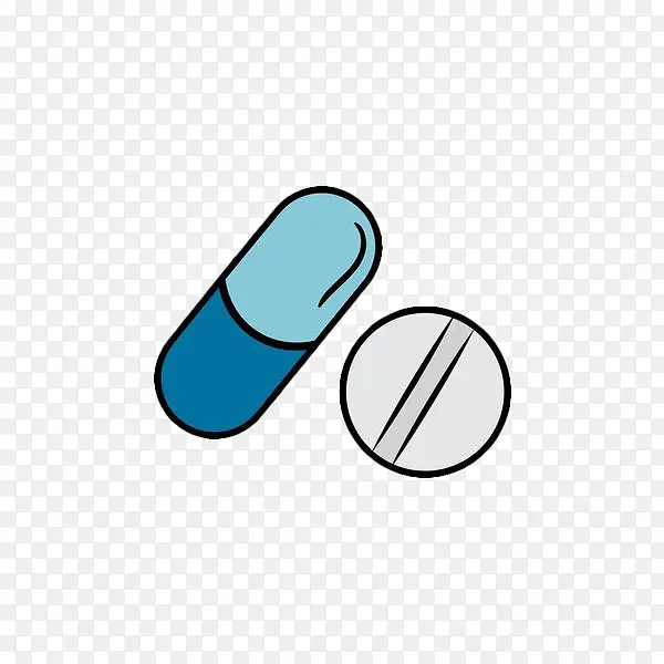 手绘药片胶囊
