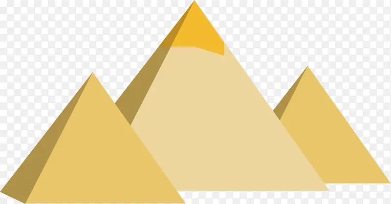 古典黄色金字塔