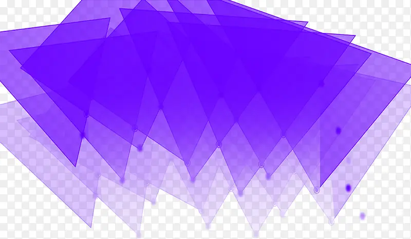 紫色渐变三角形海报