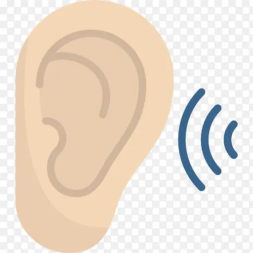 耳朵听力装饰图标
