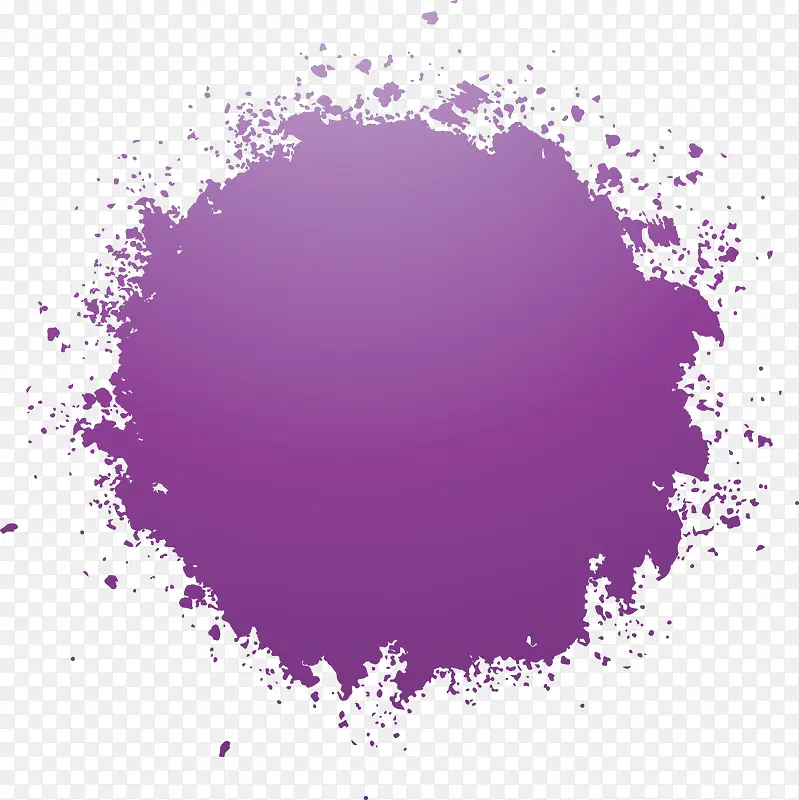 紫色水彩泼墨效果