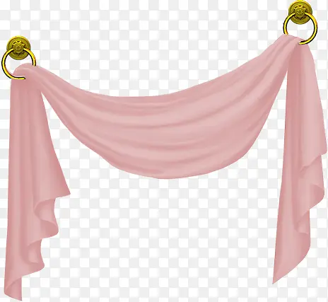 粉色婚礼装饰门帘